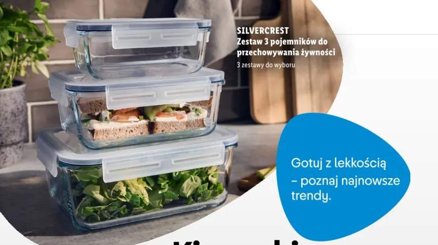 Zestaw 3 pojemników do przechowywania żywności