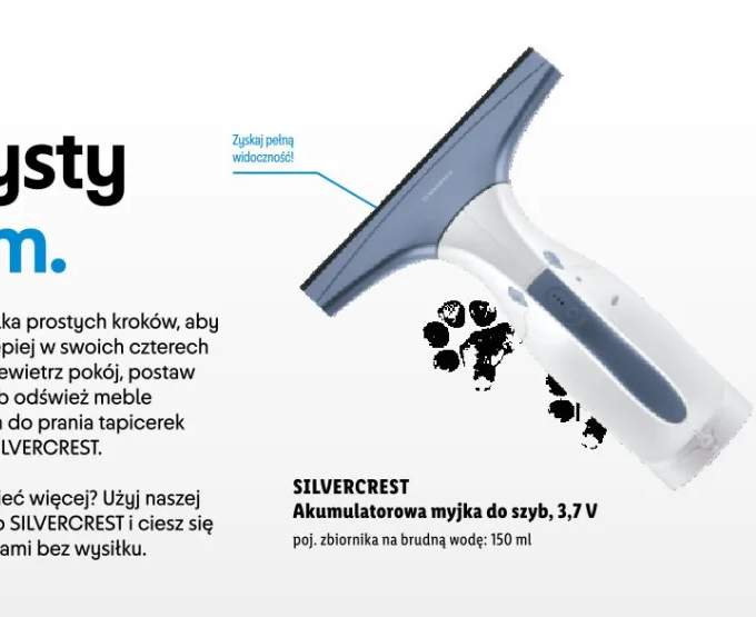 Akumulatorowa myjka do szyb, 3,7 V