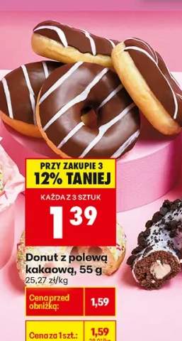 Donut z polewą kakaową