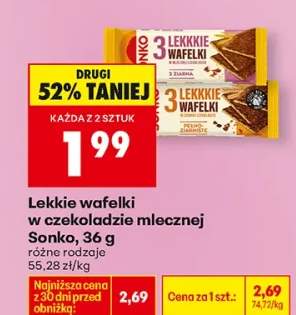Wafelki lekkie w czekoladzie mlecznej różne rodzaje
