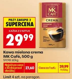Kawa mielona crema