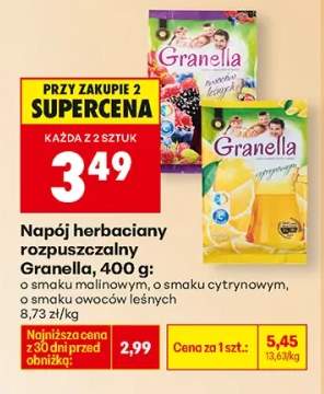 Napój herbaciany rozpuszczalny o smaku malinowym