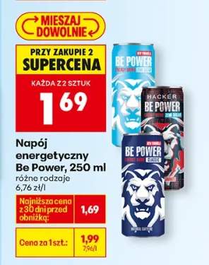 Napój energetyczny Be Power różne rodzaje