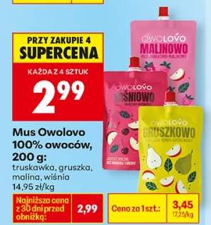 Mus owolovo 100% owoców truskawka