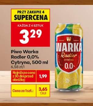 Piwo Radler Cytryna 0,0%