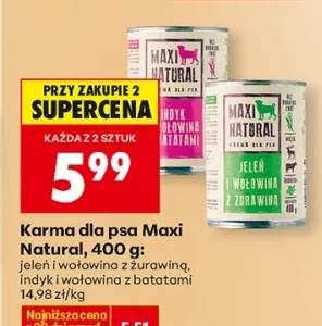 Karma dla psa jeleń i wołowina z żurawiną