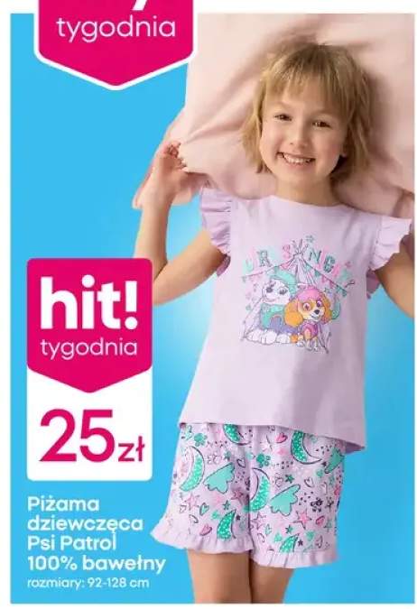 Piżama dziewczęca 100% bawełny