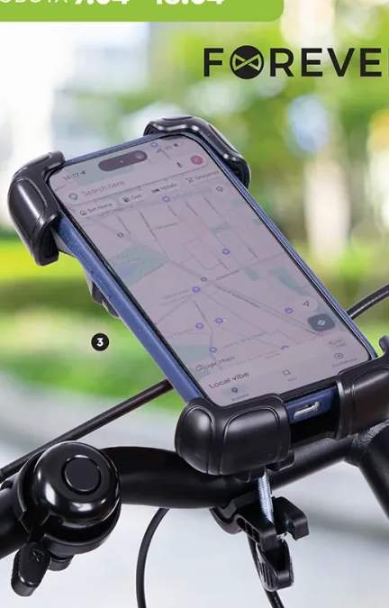 Uchwyt na telefon z systemem redukcji wstrząsów lub z systemem amortyzacji