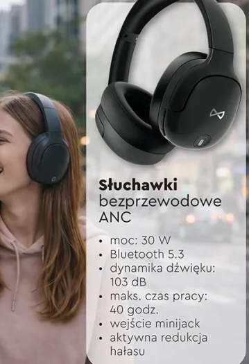 Słuchawki bezprzewodowe ANC