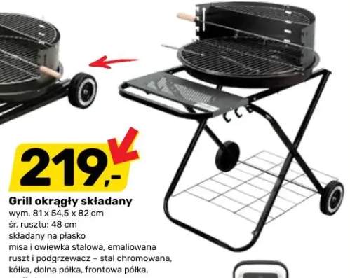 Grill okrągły składany