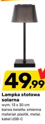 Lampka stołowa solarna