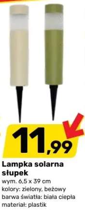 Lampka solarna słupek