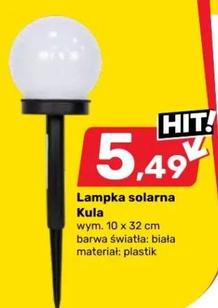 Lampka solarna kula