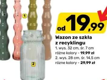 Wazon ze szkła z recyklingu