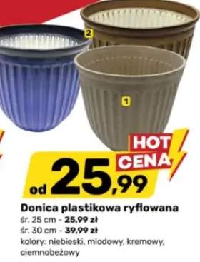 Donica plastikowa ryflowana