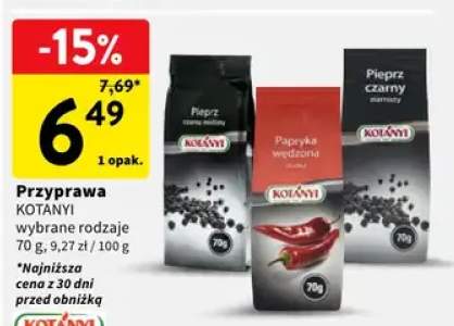 Przyprawa pieprz czarny, papryka słodka, pieprz czarny ziarnisty