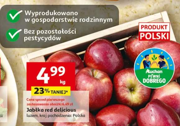 Jabłka red delicious