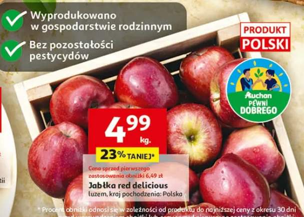 Jabłka red delicious luzem