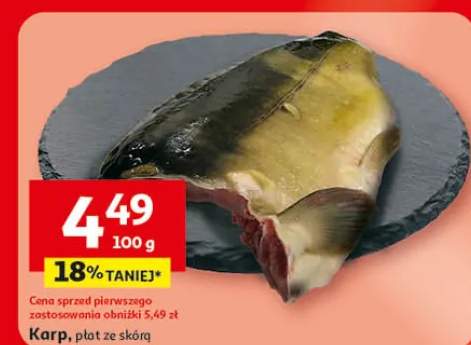 Karp płat ze skórą