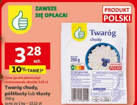 Twaróg chudy, półtłusty lub tłusty
