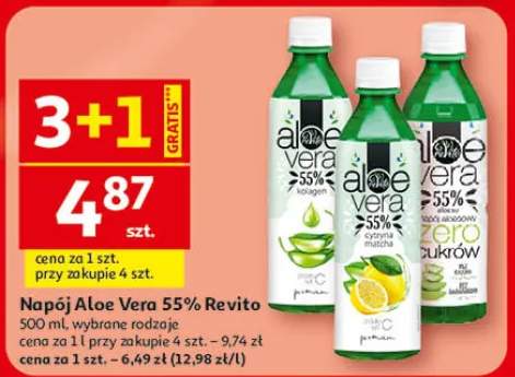 Napój Aloe Vera 55% Revito 500 ml, wybrane rodzaje