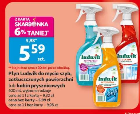 Płyn do mycia szyb, zatłuszczonych powierzchni lub kobin prysznicowych