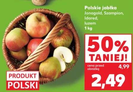 Jabłka polskie Jonagold, Szampion, Idared, Iuzem