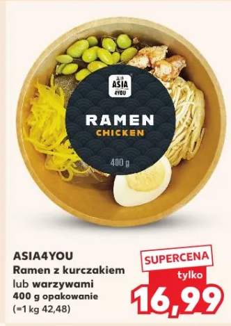Ramen z kurczakiem lub warzywami