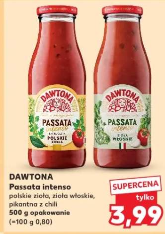 Passata intenso polskie zioła, zioła włoskie, pikantna z chili