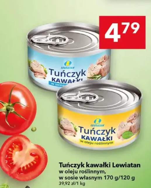 Tuńczyk kawałki w sosie własnym