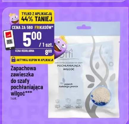 Zapachowa zawieszka do szafy pochłaniająca wilgoć