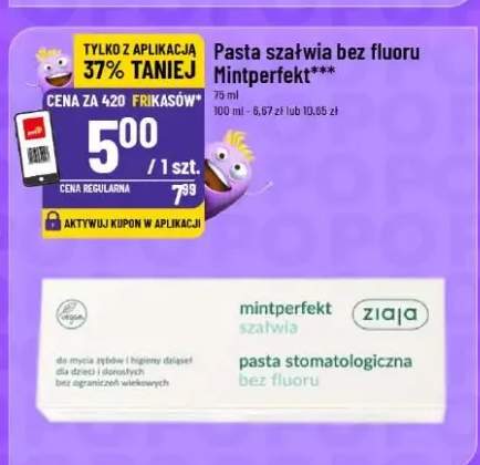 Pasta szałwia bez fluoru Mintperfekt