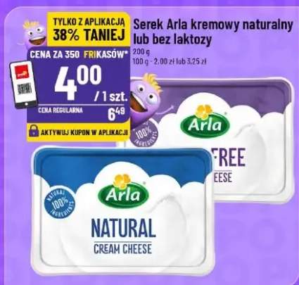 Serek Arla kremowy naturalny lub bez laktozy