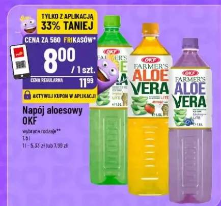 Napój aloesowy OKF różne rodzaje