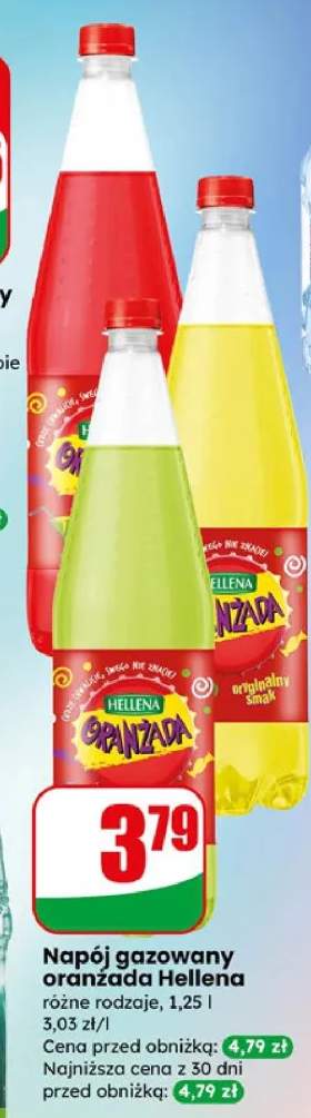 Napój gazowany oranżada różne rodzaje