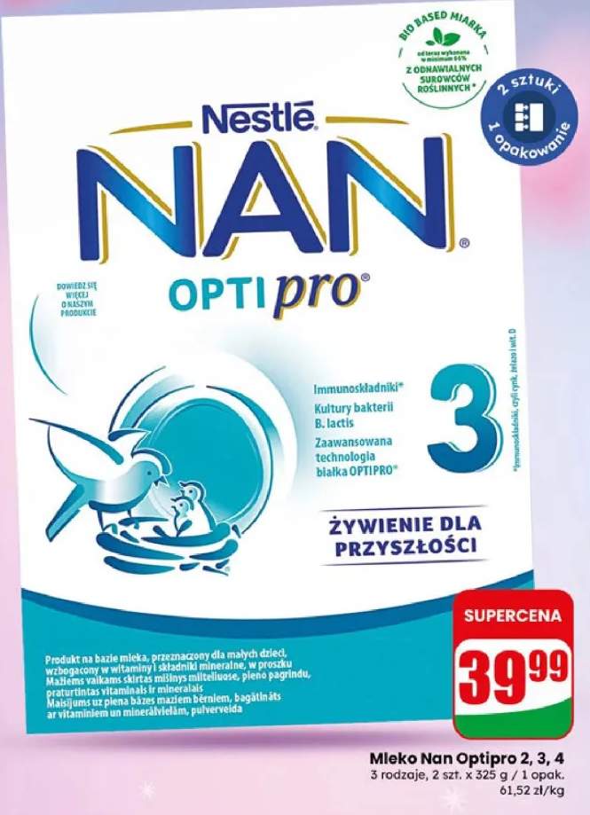 Mleko Optipro 2, 3, 4