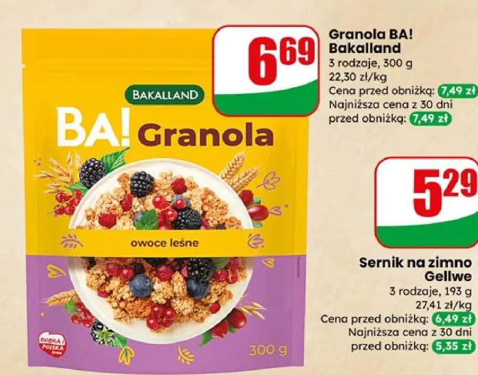 Granola BA! owoce leśne