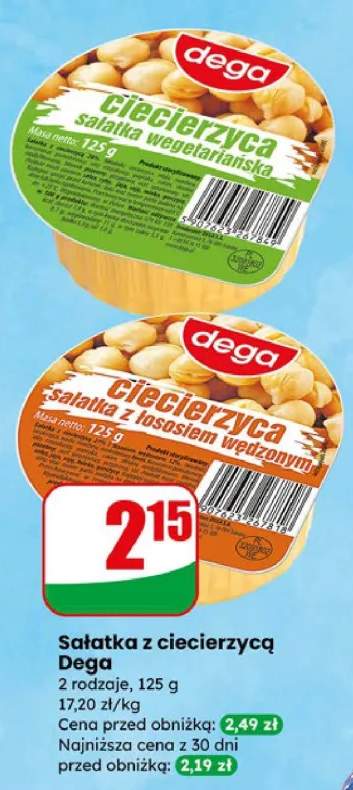 Sałatka z ciecierzycą Dega, 2 rodzaje