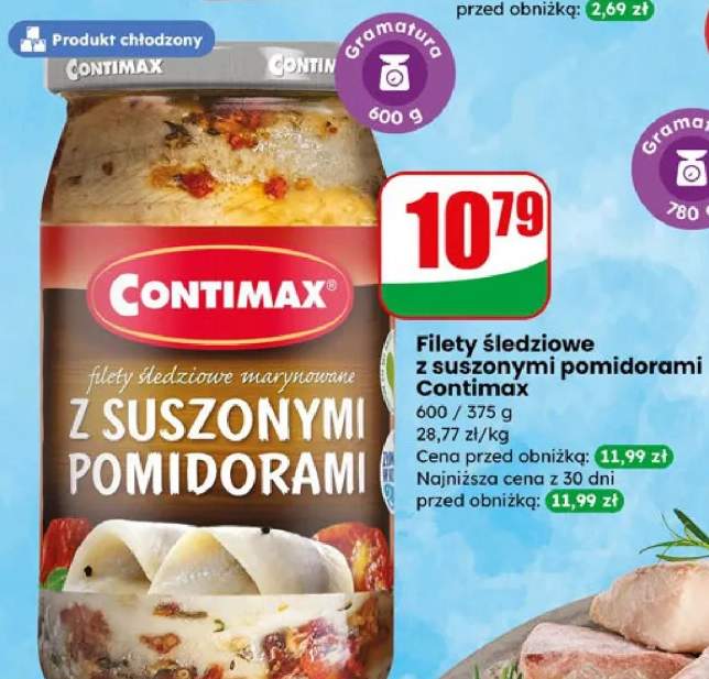 Filety śledziowe z suszonymi pomidorami Contimax