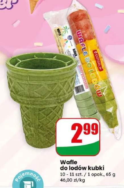 Wafle do lodów kubki