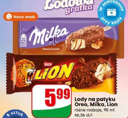 Lody na patyku Milka