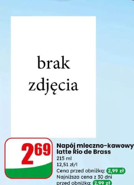 Napój mleczno-kawowy latte