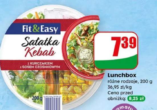Lunchbox Sałatka Kebab różne rodzaje