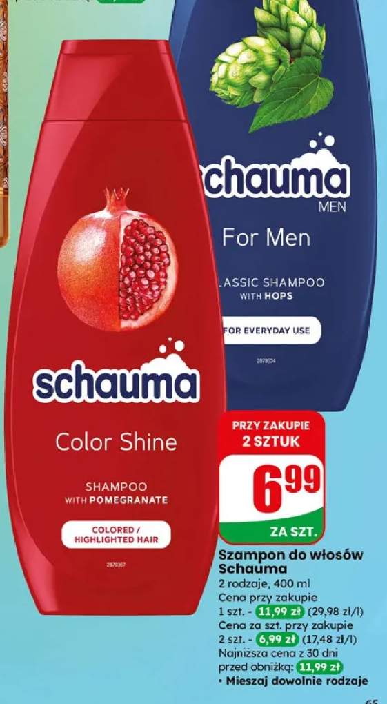 Szampon do włosów 2 rodzaje