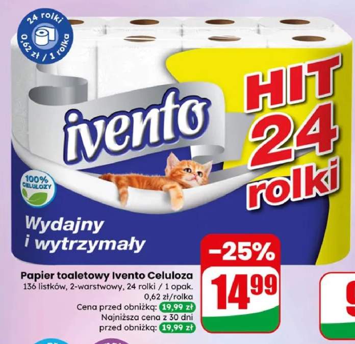 Papier toaletowy Ivento Celuloza