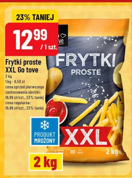 Frytki proste XXL Go tove