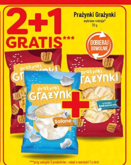 Prażynki Grażynki wybrane rodzaje