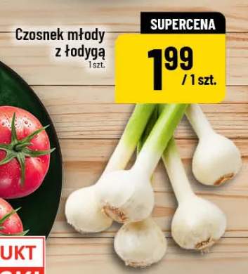 Czosnek młody z łodygą