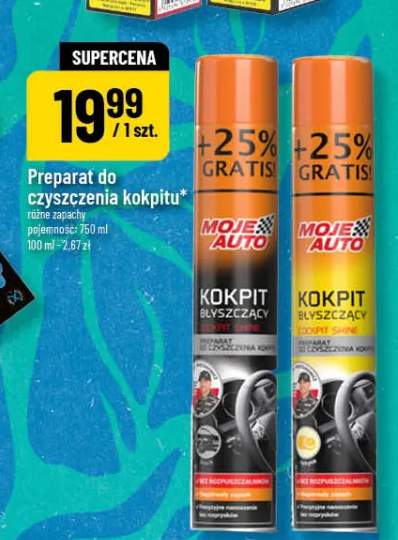 Preparat do czyszczenia kokpitu różne zapachy