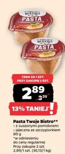Pasta z suszonymi pomidorami jajeczna ze szczypiorkiem